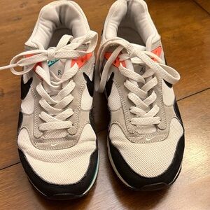 Nike Women's Sneakers - White, Black, and Orange